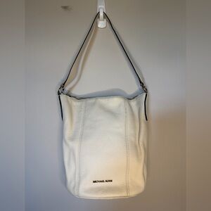 Michael Kors Cream Leather Hobo Bag